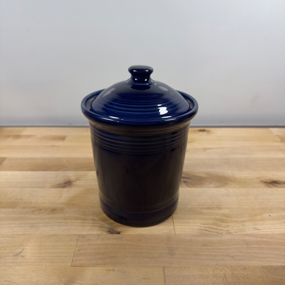 Fiesta Other - Fiesta Cobalt Blue Small 1 Quart Canister with Lid 571105 Ceramic Jar USA